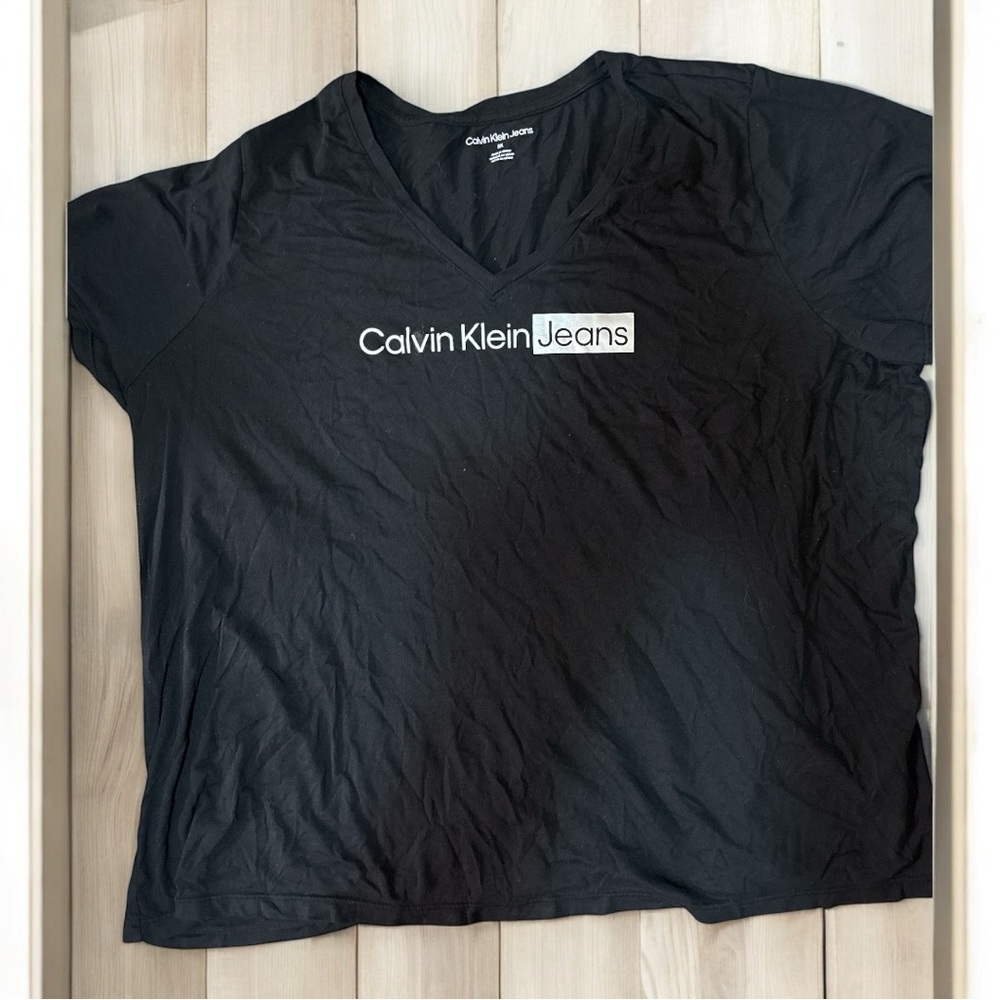 Calvin Klein Black V-Neck T-Shirt